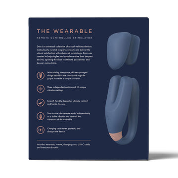 DEIA Wearable Vibrator in Navy