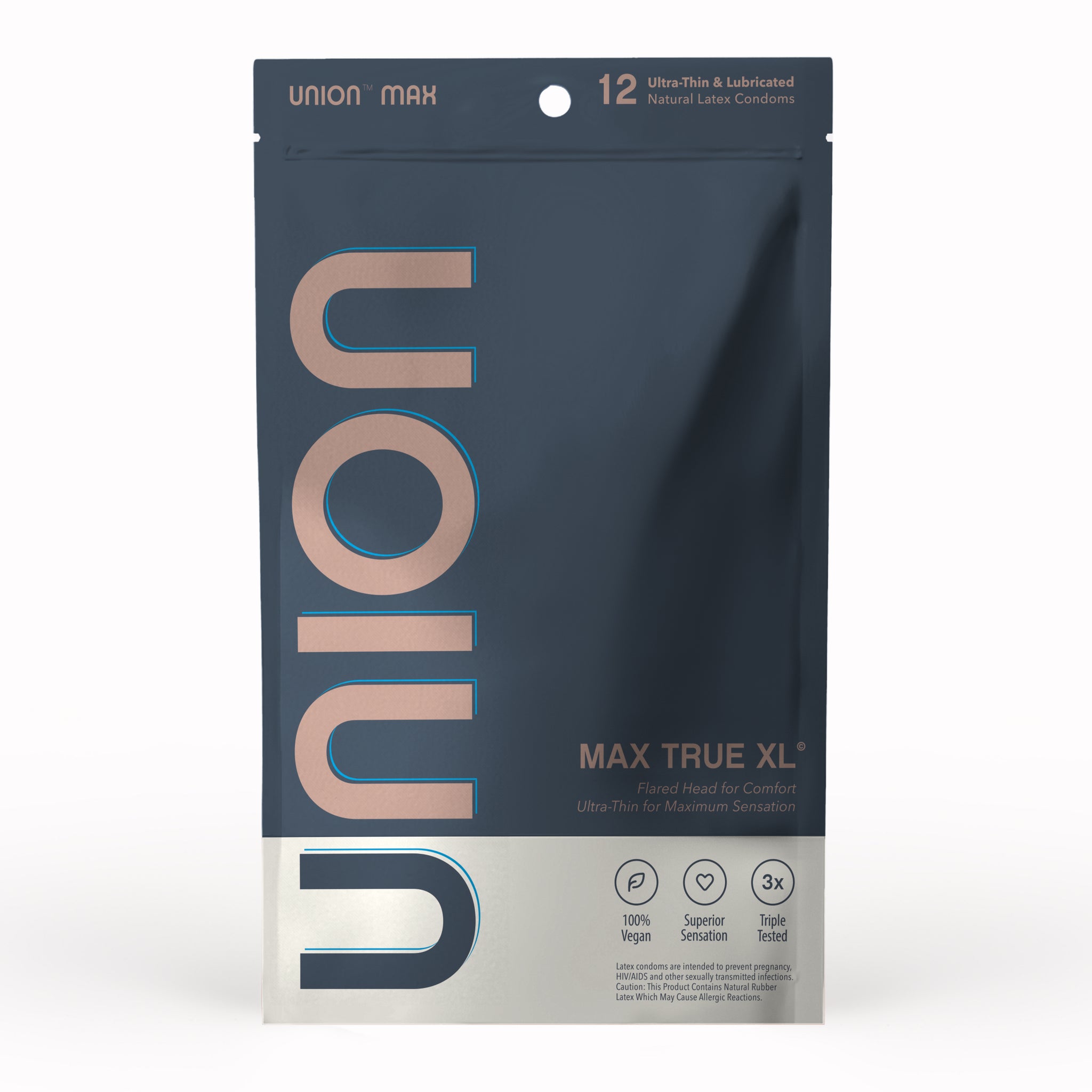 UNION MAX is a True XL - 60mm Ultra-thin Condom, Vegan & Body-friendly UNION MAX is a True XL - 60mm Ultra-thin Condom, Vegan & Body-friendly