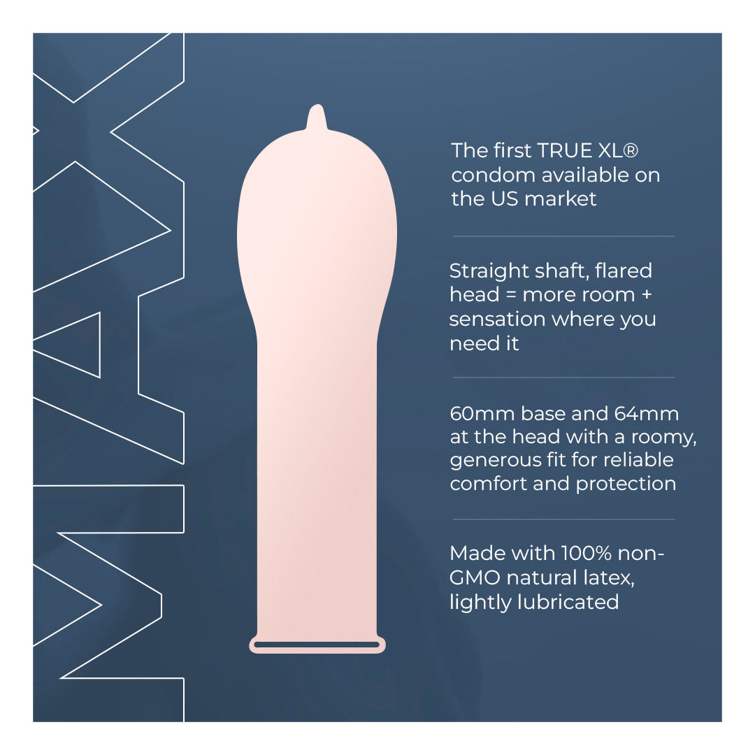 UNION MAX 36-Count - True XL Condoms - Extra-Large, Ultra-Thin & Vegan UNION MAX 36-Count - True XL Condoms - Extra-Large, Ultra-Thin & Vegan